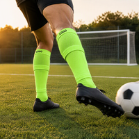 Chaussettes de football professionnelles antidérapantes, chaussettes de sport à compression élastique, chaussettes de sport mi-mollet