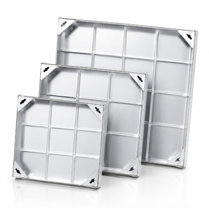Couvercles d'égouts invisibles en acier inoxydable, fabrication sur mesure en usine, galvanisés à chaud, en acier inoxydable 304 et 316 - Product Image 3