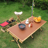 Tapis de table en PU imperméable enroulable, set de table imperméable pour le camping, le pique-nique, le barbecue, tapis de souris multifonctionnel, protection de table pour le bureau