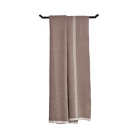 Couverture Chris 130*250cm Cannelle Bloc de Couleurs Asymétrique Moderne Décoration Décontractée pour Canapé et Bout de Lit