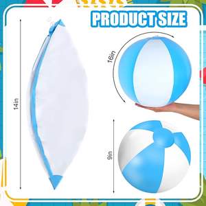 ของเล่นเป่าลม PVC คุณภาพสูง40ซม. ลูกบอลชายหาดสุดคลาสสิกเป็นมิตรกับสิ่งแวดล้อม - Product Image 2