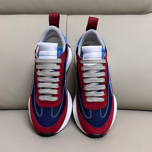 Zapatillas deportivas de plataforma con bloques de color, elegantes y versátiles, para hombre, con una suela de plataforma de patchwork única. - Product Image 1