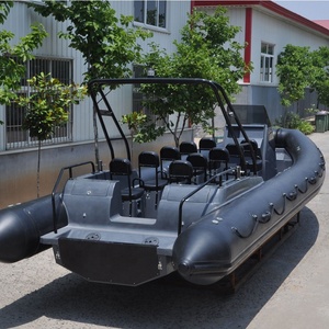 Liya CE 12 Capacidad Costilla de alta velocidad 830 Orca Hypalon Deep V Casco de fibra de vidrio 27 pies Costilla inflable Yatchs para la venta - Product Image 5