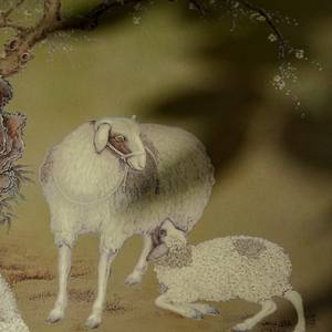 ภาพวาดแขวนผนังห้องนั่งเล่น หลาง ซื่อ ซาน หยาง ไค ไท ตู ของตกแต่งสำนักงาน ภาพวาดชื่อดัง ของขวัญขึ้นบ้านใหม่ ของขวัญเปิดกิจการ - Product Image 3