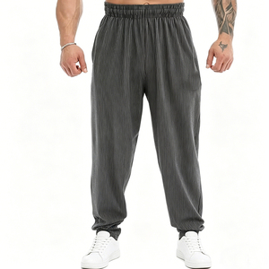 <span class=keywords><strong>Pantaloni</strong></span> della <span class=keywords><strong>Tuta</strong></span> Baggy da Uomo in Velluto a Coste Personalizzati di Alta Qualità Stile Streetwear in Cotone Pesante all'Ingrosso - Product Image 2