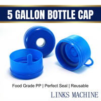 Presenta un diseño de tapa a presión antivuelco con estructura de sellado de doble capa, tapa de 55 mm para garrafones de agua de 5 galones