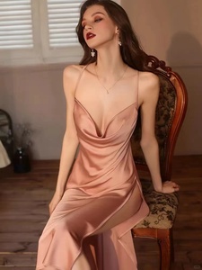 Women's Ice Silk Suspender Vest Low Priced Summer Sexy Lingerie With Water Ripple Pattern Strap Chest and Sleeveless Design - Product Image 1