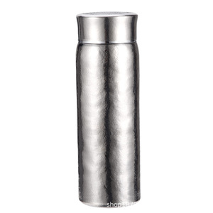 Pure Titanium Insulated Cup <b>Double</b> <b>Wall</b> Vacuum 500Ml Business Gift With Tea Water Separation - Product Image 1