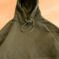 Sudadera con Capucha de Algodón Grueso de 300 g/m² para Hombre, Sudadera Corta Extra Grande de Primera Calidad para Hombre, Fabricantes de Ropa, Personalización al por Mayor