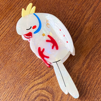 DOWELL Vente en gros Pinces à cheveux en acétate de qualité supérieure en forme d'oiseau de grande taille, accessoires capillaires uniques de style français en forme de squelette de poisson pour femmes
