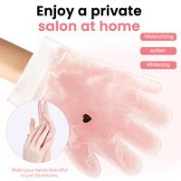 Gants Masques pour les Mains à la Cire de Paraffine de Rose Hydratants et Blanchissants Soin des Mains 140g Jetables pour Spa Salon Usage Domestique OEM ODM