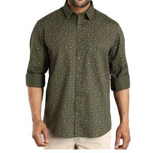 เสื้อแขนเต็มของผู้ชายใส่สบายผ้าคอตตอนย้อมสีแห้งเร็วระบายอากาศได้ดีสำหรับทุกฤดูกาล - Product Image 1