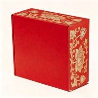 Boîtes d'expédition pliables en carton ondulé personnalisées imprimées pour le commerce électronique, avec rabat supérieur en kraft uni, pour cadeaux et envois postaux