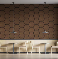 Nouveau panneau mural acoustique insonorisant en bois WPC MDF avec bande LED intégrée, design exclusif, pour hôtel