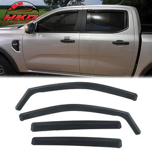 Pare-soleil latéraux pour Ford Ranger Crew Cab 24-25, déflecteurs en PC intégrés, protection des vitres latérales des portes de voiture, 4 pièces - Product Image 1