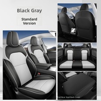 Housses de siège de voiture en cuir Nappa, ensemble complet, ajustement universel pour Tesla Model 3 Highland & Model Y Juniper 2016-2026