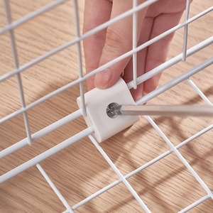 Boucle de connexion à vis d'assemblage réglable fixation plastique ABS combinaison maille grille panneau connecteur pour affichage de magasin - Product Image 6
