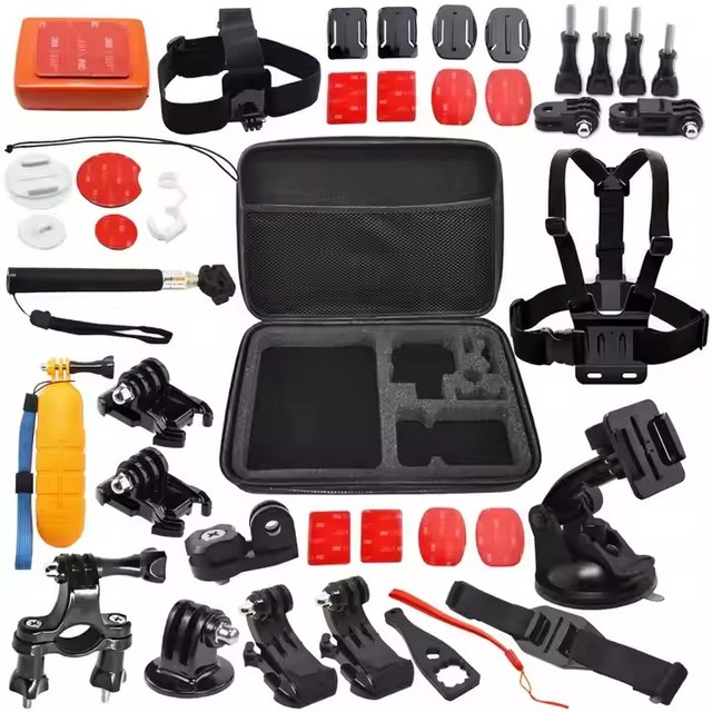 High Quality Action Camera Accessories Kit Strong Suction Cup Flexible Selfie Stick Chest Mount for GoPro Hero DJI Osmo Insta360