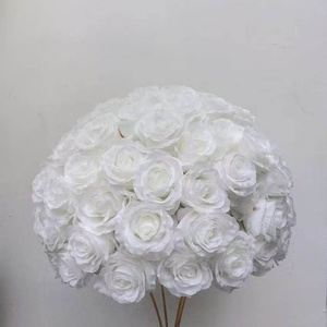 Esfera Floral de Seda Morada de Lujo, Centro de Mesa Premium con Rosas y Hortensias para Decoración de Mesas de Boda - Product Image 5