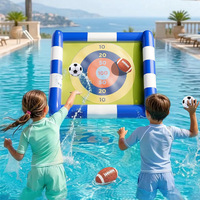 Cible gonflable de fléchettes aquatiques pour piscine, jeu de lancer de ballon de football/soccer, support de jeu, zone de projection personnalisée, cible collante en PVC