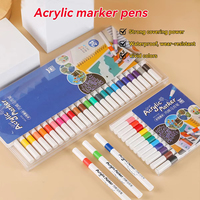 Prix d'usine – Marqueurs de peinture pour étudiants 12/24/36/48/60 couleurs, stylos aquarelle, ensemble de marqueurs acryliques 12-60 couleurs