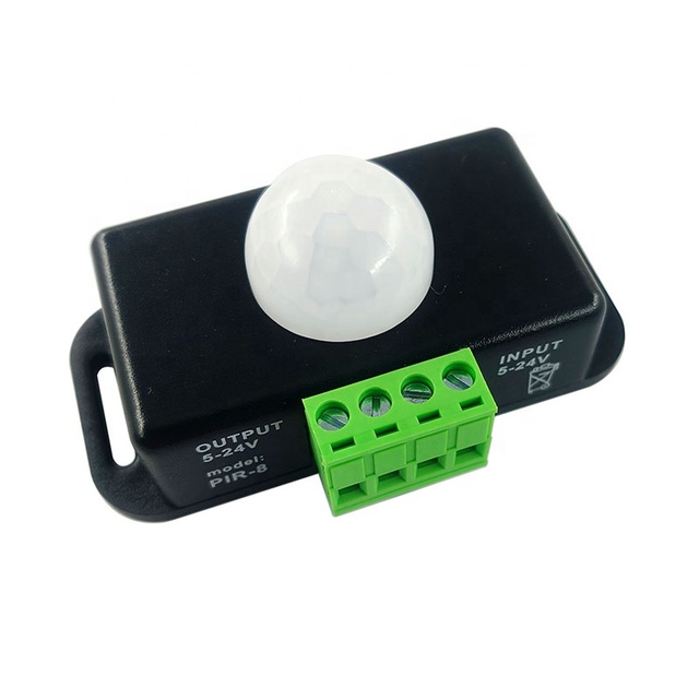 DC 12V 24V 6A PIR Motion Sensor Switch Automatic Adjust Infrared PIR Motion Sensor Detector Switch for LED Strip Light Lamp