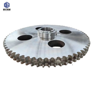 Rueda dentada de cadena de motocicleta de transmisión forjada personalizada de fábrica, engranaje de rueda dentada de alta precisión - Product Image 1