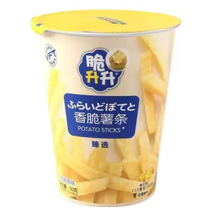 Wholesale potato sticks 50g Chinese food exotic snacks VF Crispy French Fries 7 flavors potato sticks chips