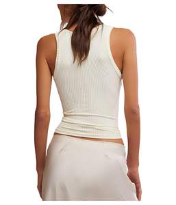 เสื้อกล้ามลำลองผ้าถักระบายอากาศสำหรับผู้หญิง - Product Image 3