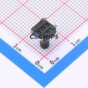 K2-1102SP-M3SC-04 Tactile Switch SMD-4P,6x6mm Switch 1.8N Vertical Mount 6mm 6mm - Product Image 2