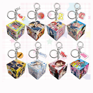 Mini Cubo de 3.5CM, Bleach, Luffy, <span class=keywords><strong>Haikyuu</strong></span>, Hunter, Blue Lock, DanDaDan, Manualidades de Plástico, Colgante, Accesorios, Llaveros de Acrílico de Anime - Product Image 1