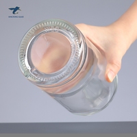 Bouteille en verre super flint cylindrique transparente de 750 ml, vide, pour spiritueux, avec col à vis, vente en gros d'usine