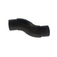 Rampe d'escalier cylindrique personnalisable et durable en verre, avec garde-corps en acier inoxydable et raccords pour tube rond