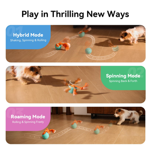 Jouet interactif pour chien révolutionnaire avec mise à niveau des matériaux, toupie automatique Wicked Ball Rolly - Product Image 2