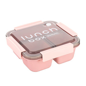 Mignon simple 0.8L 1.2L 3 compartiments pâtes riz stockage des aliments micro-ondes plastique boîte à <span class=keywords><strong>lunch</strong></span> enfants adulte boîte à bento pour bureau école - Product Image 2