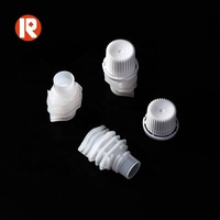Bouchon verseur en PE de qualité alimentaire, durable, écologique et anti-fuite pour emballage liquide, avec logo personnalisé et fermeture à vis, vente en gros