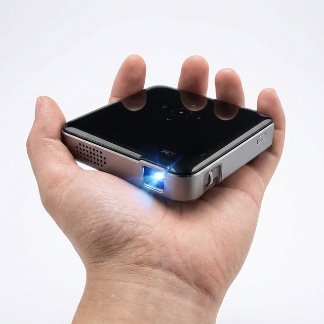 1080P Multimedia Built-in WiFi Wireless Screen Mirroring Mini Portable P60 DLP Built-in Battery 80 Lumens 2-Year Warranty for