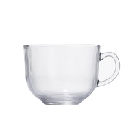 Tasse en verre de grande capacité transparente au design moderne avec ceinture féminine de style ins vente en gros de tasses en céramique pour le petit déjeuner café lait