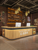 Nouveau design comptoir de bar pour boîte de nuit Restaurant comptoir de caisse salle de billard réception gym comptoir de réception