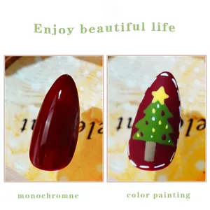 3-in-1 Solid Gel Nail Polish Popular Color Pudding Nail Art Gel