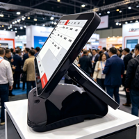 Terminal de point de vente tout-en-un Android Windows 15,6 pouces avec écran tactile de bureau, résolution 1366x768, garantie 1 an DiligenCe