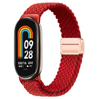 Tali Jam Tangan Elastis Nilon Anyaman yang Dapat Disesuaikan, Pengganti Gelang Olahraga untuk Xiaomi Mi Band 10 9 8