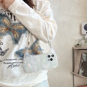 Sang Trọng Hàn Quốc Tươi Mô Hình Vỏ Túi Trường Hợp Điện Thoại Với Da Cầm Tay Cho Iphone 16 15 14 13 12 11 Pro Max Cover Quay Lại - Product Image 1