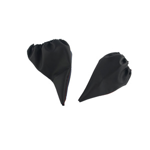 Poyracing Car Gear <b>Knob</b> Cover Black Leather <b>Shift</b> <b>Knob</b> Dust Cover For Bmw E36 Manual Transmission - Product Image 2