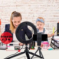 Éclairage annulaire Led Portable pour photographie, pour Smartphone, Selfie, Studio, éclairage vidéo, luminosité réglable, largement utilisé pour le live stream