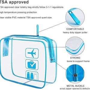 Custom New Fashion Open <b>Transparent</b> PVC Cosmetic <b>Bag</b> Breathable Waterproof Ultra-lightweight Travel Organizer for Beach - Product Image 4