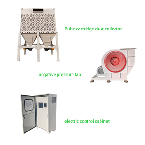 Tùy chỉnh công nghiệp Cartridge Lọc Bụi Collector tiêu thụ năng lượng thấp cho Thức Ăn Nhà Máy chế biến bột trộn - Product Image 3