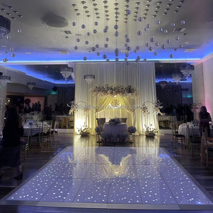 Pista da Ballo LED Portatile <span class=keywords><strong>Luminosa</strong></span> Bianca 3x3 Piedi, Controllo DMX512, Sorgente <span class=keywords><strong>Luminosa</strong></span> Laser per Decorazioni Matrimoniali o Uso Alberghiero - Product Image 1