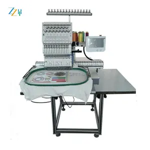 Electric Single Head Embroidery Machine / Flat Hat T-Shirt Apparel Embroidery Machine / Computer Embroidery Machine Price