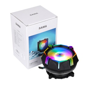 SAMA-enfriador de aire de fábrica para CPU, salida de 12V, RGB, para carcasa de ordenador, ventilador de carcasa de Cpu - Product Image 1